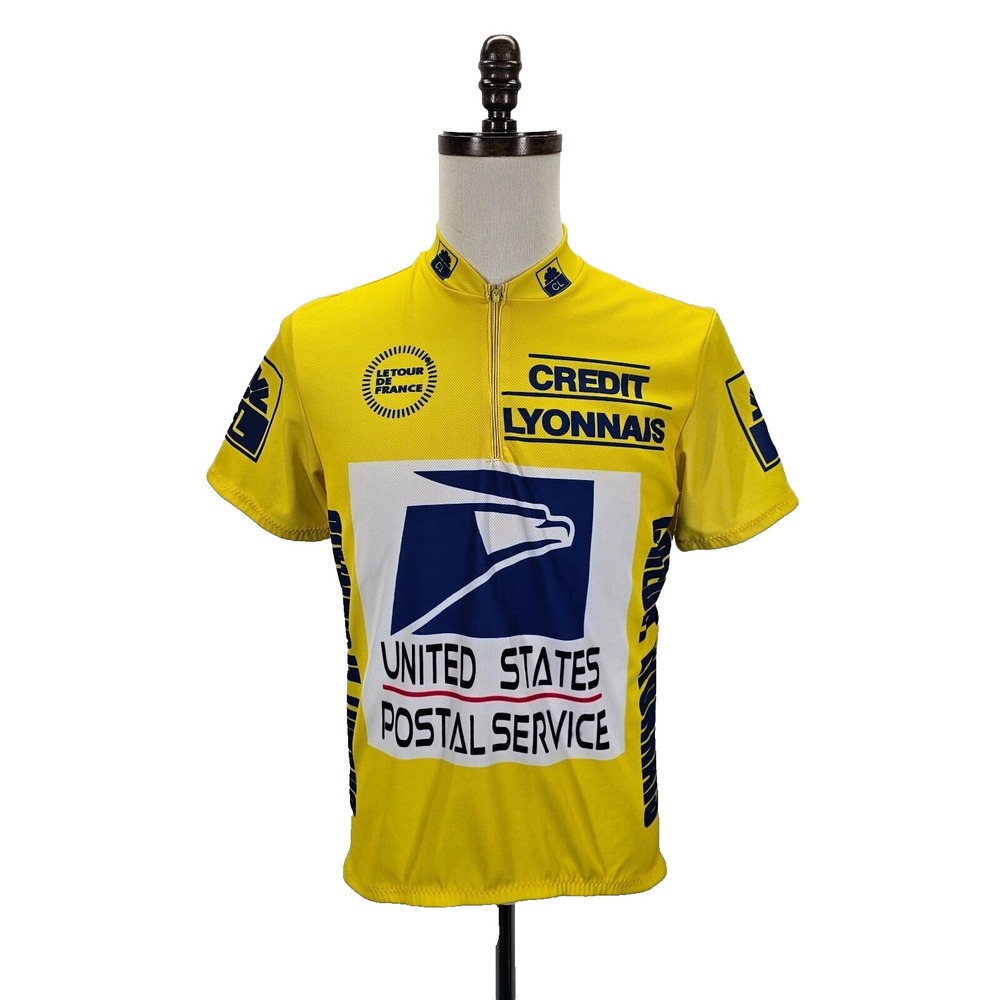 Tour de France Cycling‎ Yellow Jersey Size M US Postal Service Credit Lyonnais
